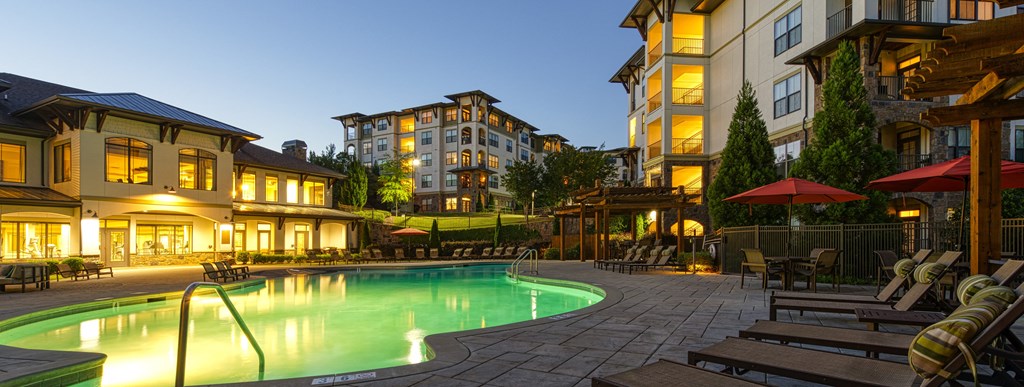 Pool and Sundeck at 4700 Colonnade Apartments in Birmingham, AL
