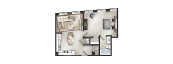 One Bedroom One Bathroom A-16