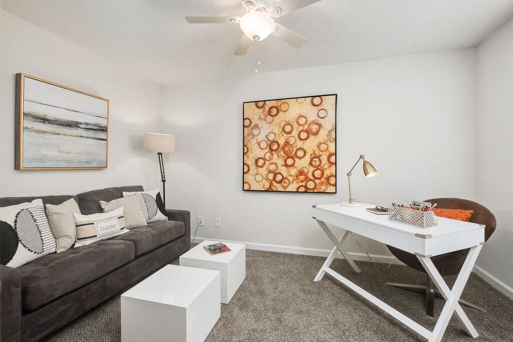 Living Room With Work Space at The Union at Cooper Hill, Birmingham, Alabama