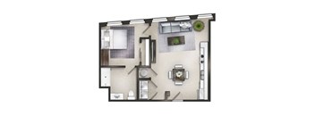 One Bedroom One Bathroom A-20