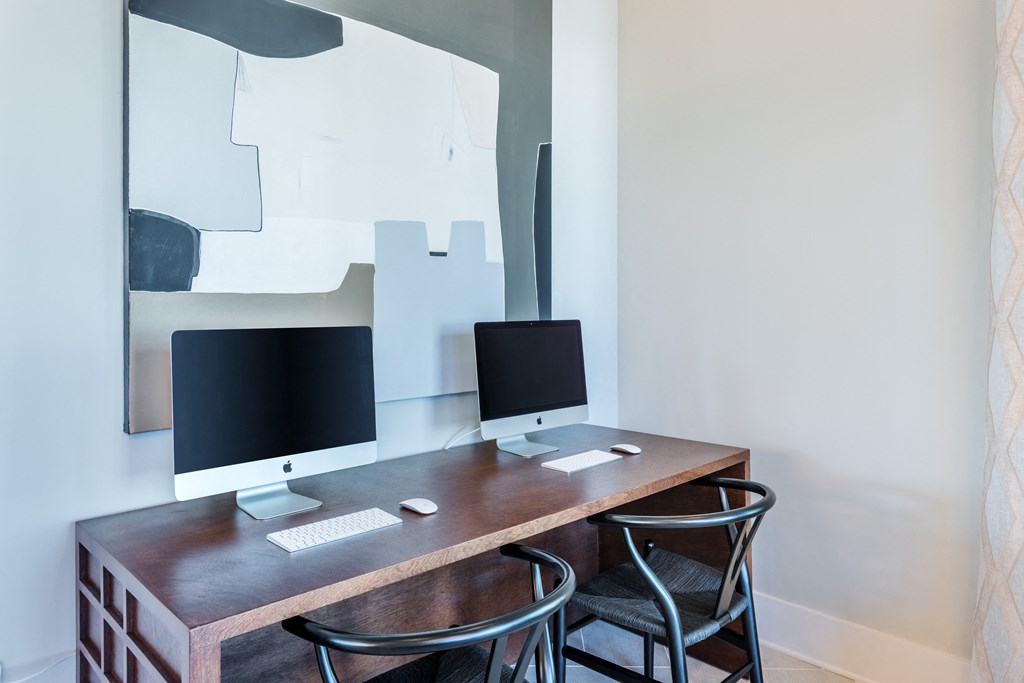 Remote work space at Bon Haven apartment complex in Spartanburg, SC