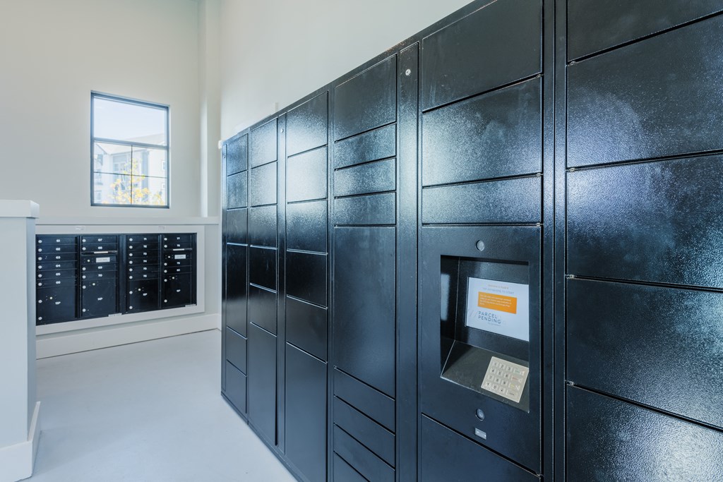 package locker  at Bon Haven apartment complex in Spartanburg, SC