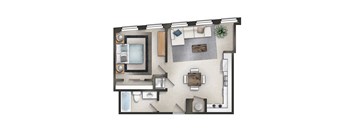 One Bedroom One Bathroom A-24