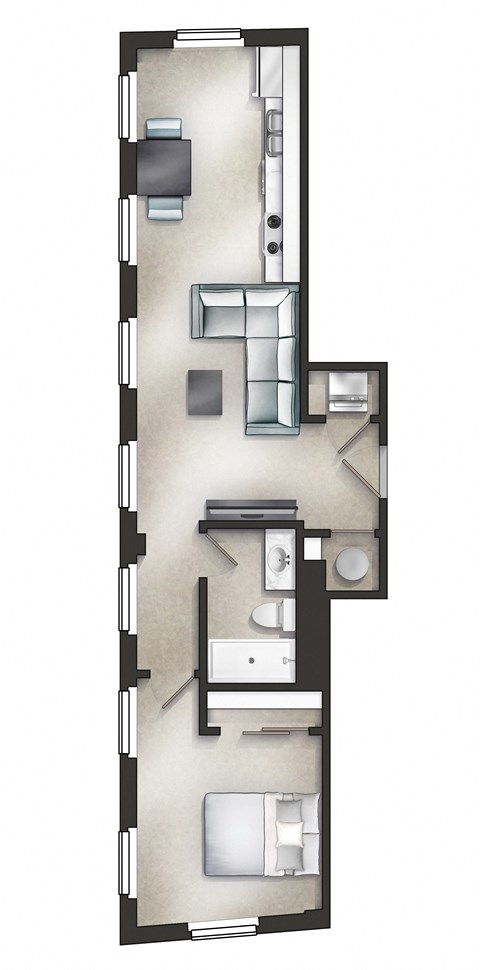 56 St. Joseph Street Studio-2 Beds Apartment, Loft for Rent - Photo Gallery 6