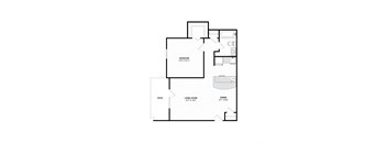 bedroom floor plan | luxury apartments in towson md | the southerly