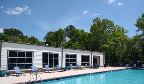 pool and sundeck Ascent at Jones Valley