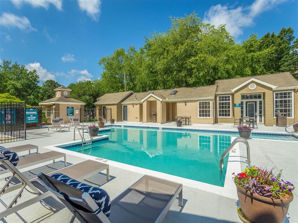 the swimming pool at our apartments
