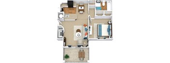 a floor plan of a house with a bathroom and a bedroom
