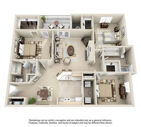 a bedroom floor plan is shown in this image