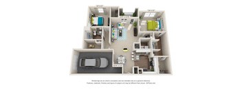 2 bedroom floor plan  the crossings at white marsh apartments
