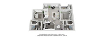 2 bedroom floor plan  the residences at