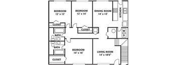 Three Bedroom Madison