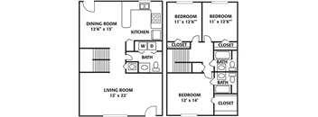 Three Bedroom Redstone
