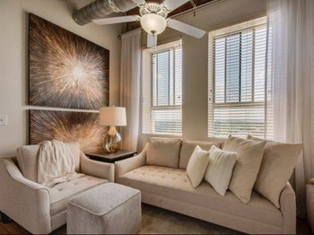 Modern Living Room Modern Living Room at The Tower, Tuscaloosa, Alabama - Photo Gallery 2