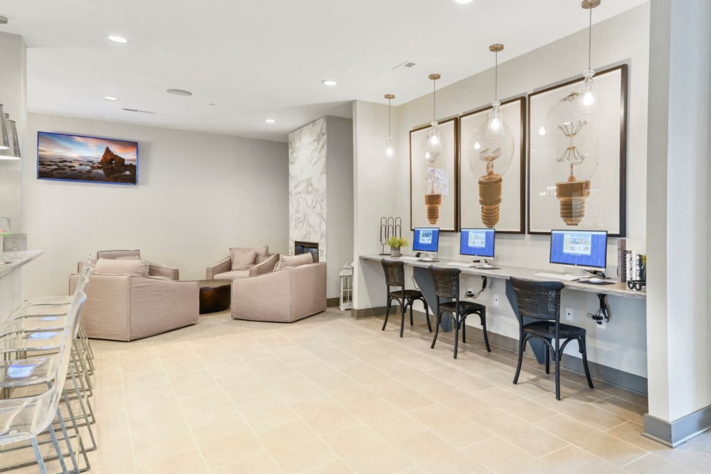 Clubroom's Business Center at Austin Place Apartments