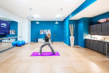 Yoga room at 20 Midtown, Alabama