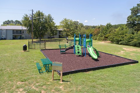 our playground is centrally located in the center of our community