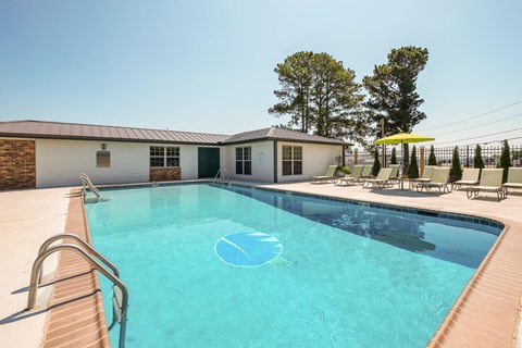 the swimming pool at our hotel