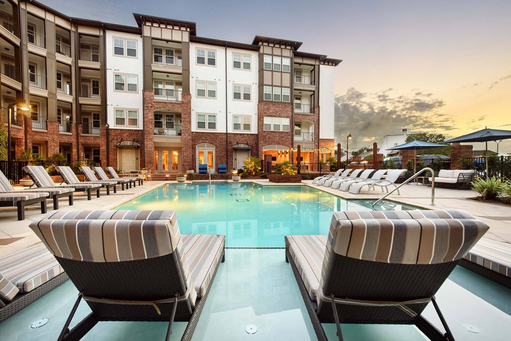 Pool and Sundeck at Tapestry Bocage Apartments in Baton Rouge, LA