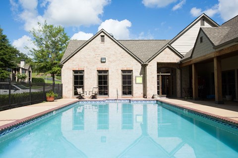 swimming pool at Village at Caldwell Mill Apartments in Birmingham, Alabama
