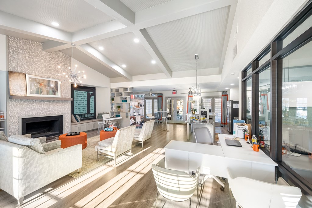 Clubhouse clubhouse and resident social space at Retreat at Brightside Apartments in Baton Rouge, LA