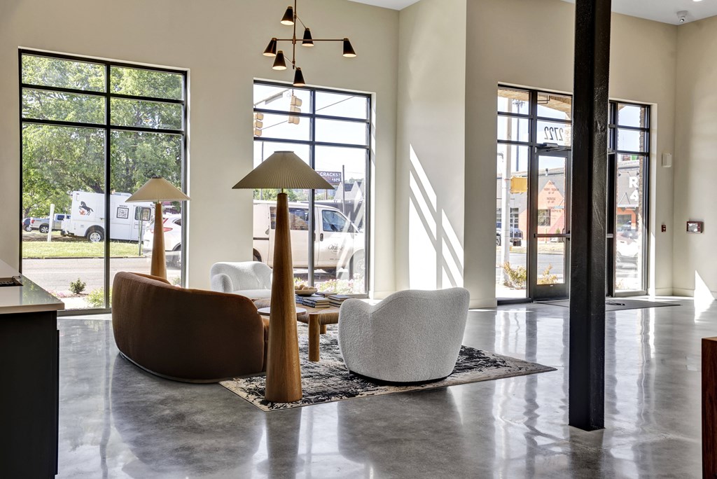 Lobby at Artisan Flats Apartments in Birmingham, AL