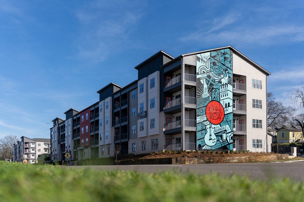 Landscape Picture of Apartment Building