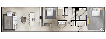 a floor plan of a house