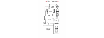 A floor plan for a 2 bedroom apartment.