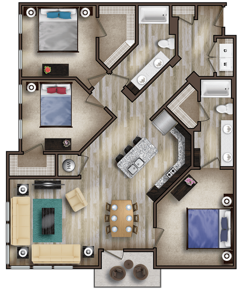 The Celia - 3 BR, 2 BA at The Henry at Fritz Farm in Lexington, KY