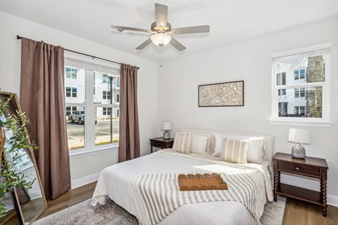 Spacious bedrooms at City North Apartments in Pensacola, FL