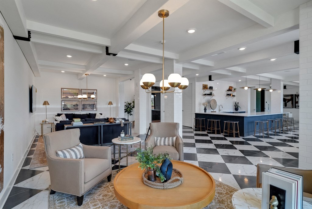 coffee bar and social lounge at Tapestry Overbrook in McDonough, Georgia