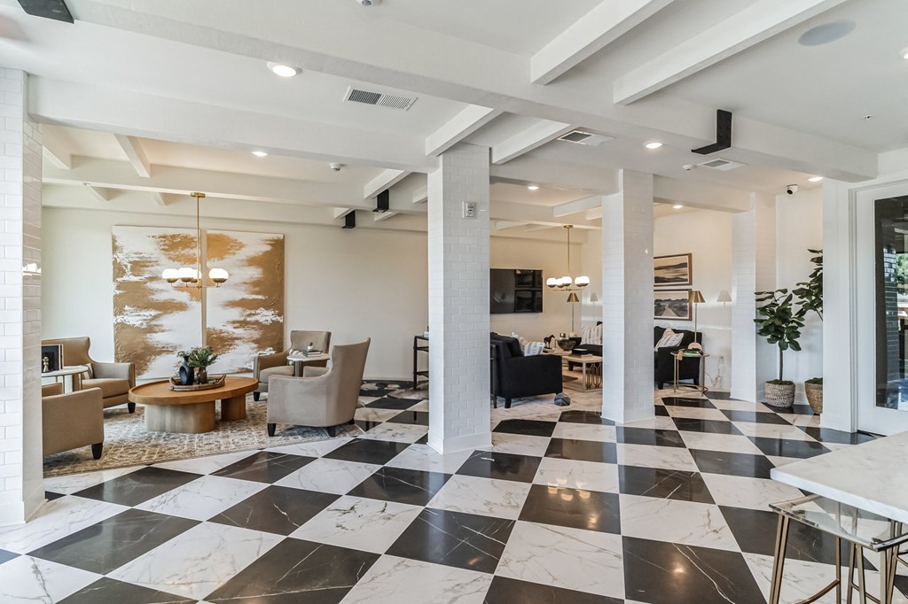 coffee bar and cafe with social lounge for residents at Tapestry Overbrook in McDonough, Georgia