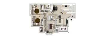 a floor plan of a house