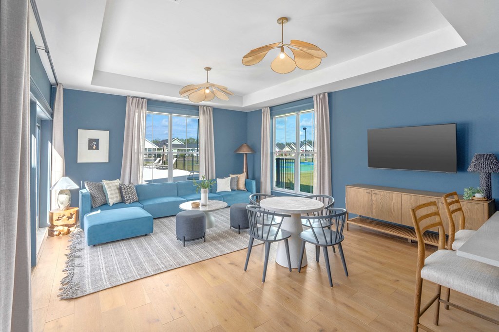 Clubhouse and Resident Lounge at Cottages at Foley Farms Apartments in Foley, AL