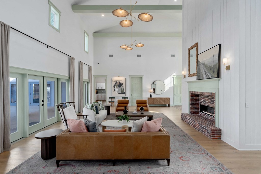 Clubhouse and Resident Lounge at Cottages at Foley Farms Apartments in Foley, AL