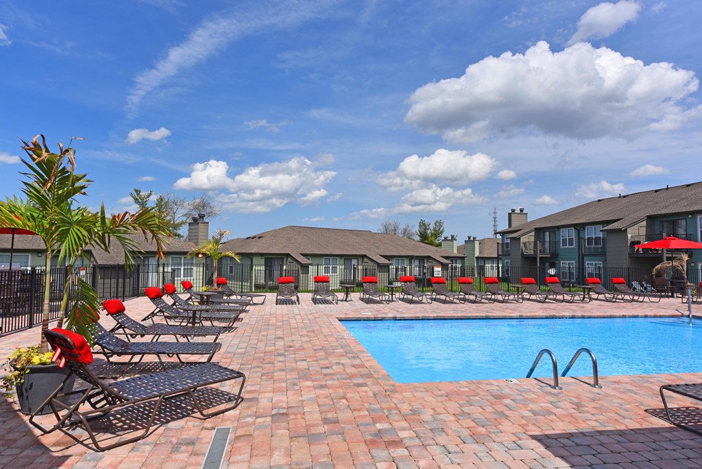Extensive Resort Inspired Pool Deck at The Metropolitan, Kentucky
