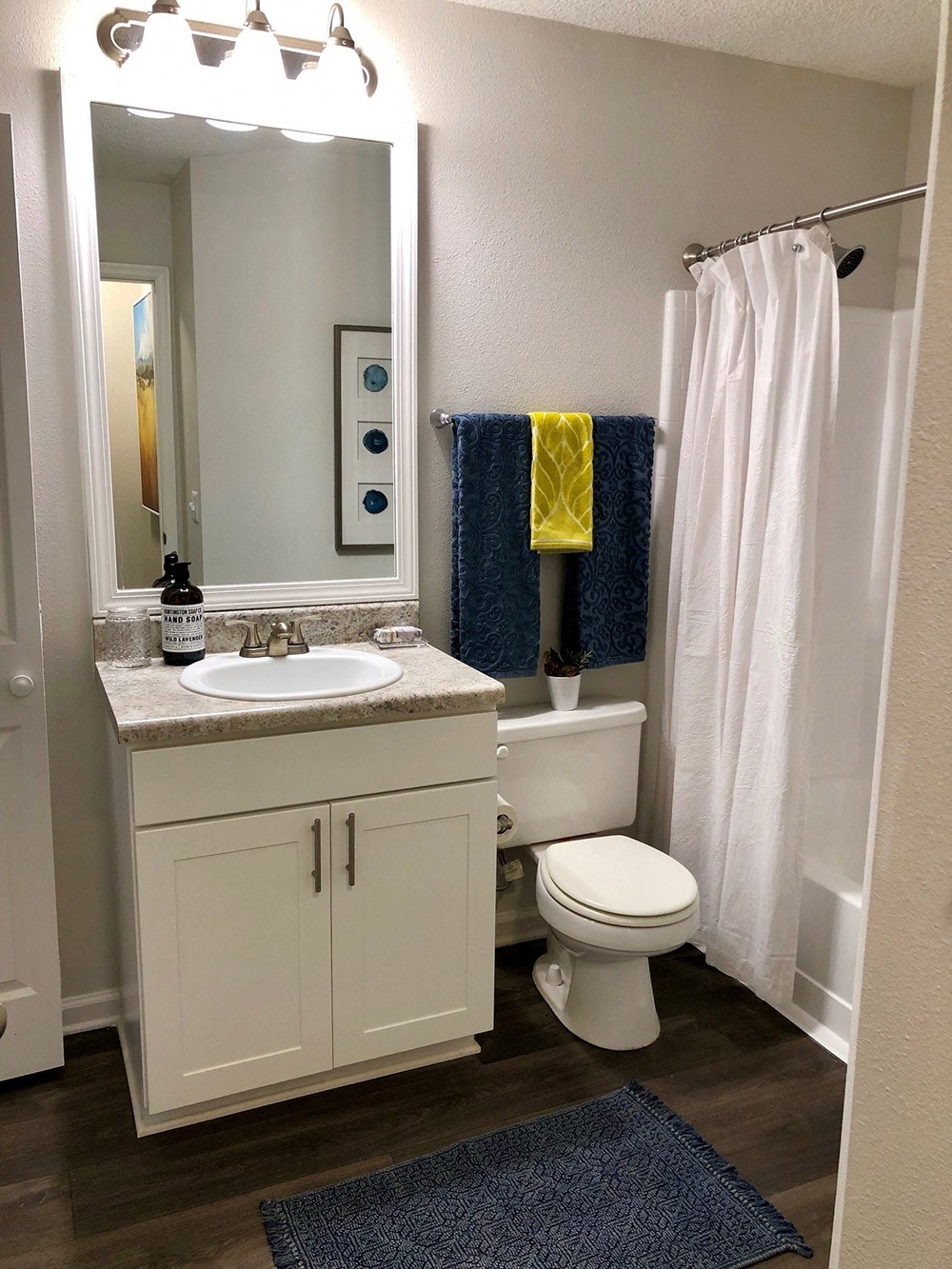 a bathroom with a toilet and a sink and a mirror