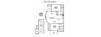 A floor plan for a 2 bedroom apartment with a garage