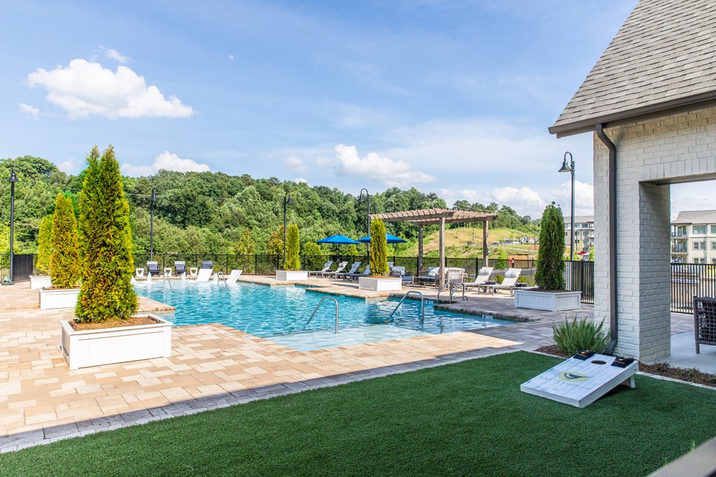 the swimming pool at the resort at governors residence