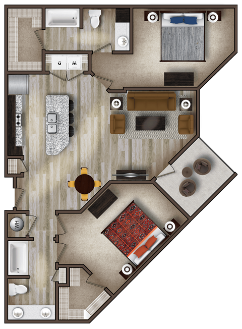 The Everett - 2 BR, 2 BA at The Henry at Fritz Farm in Lexington, KY