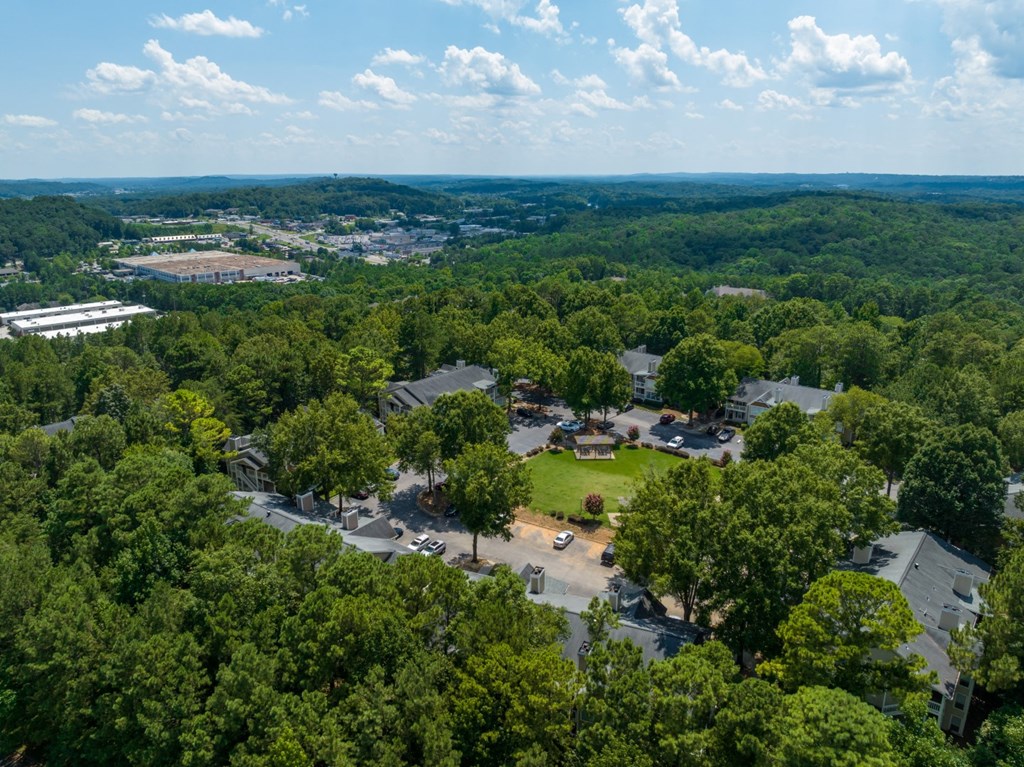 Ariel view of the community at Summerchase at Riverchase in Hoover, Alabama.