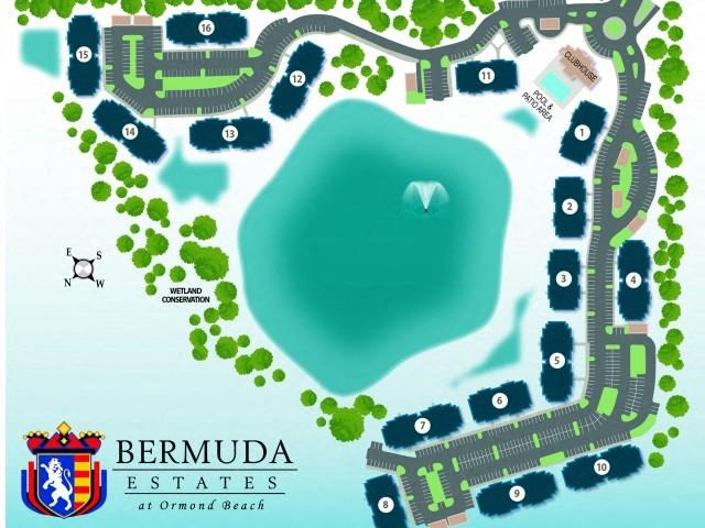 property map at Bermuda Estates Apartments in Ormond Beach, FL