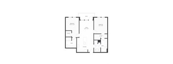 a black and white floor plan of a house