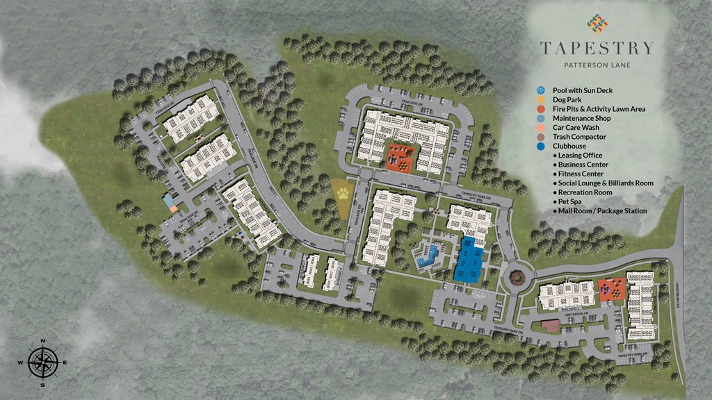 a site map of the tapestry
