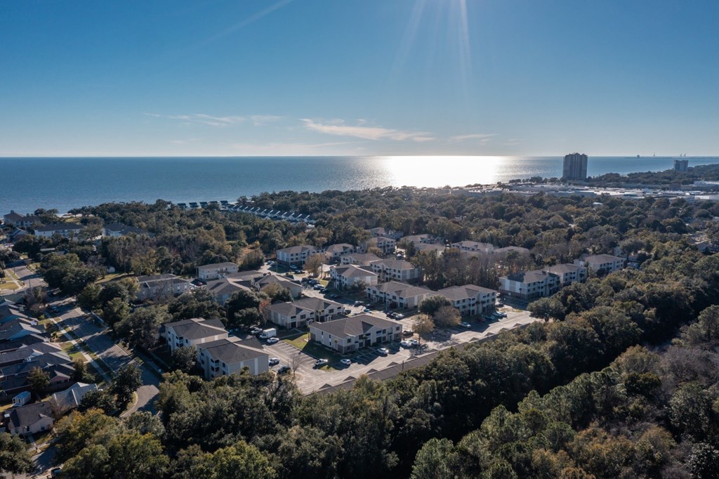 Arial view of Grande View Apartments in Biloxi, M