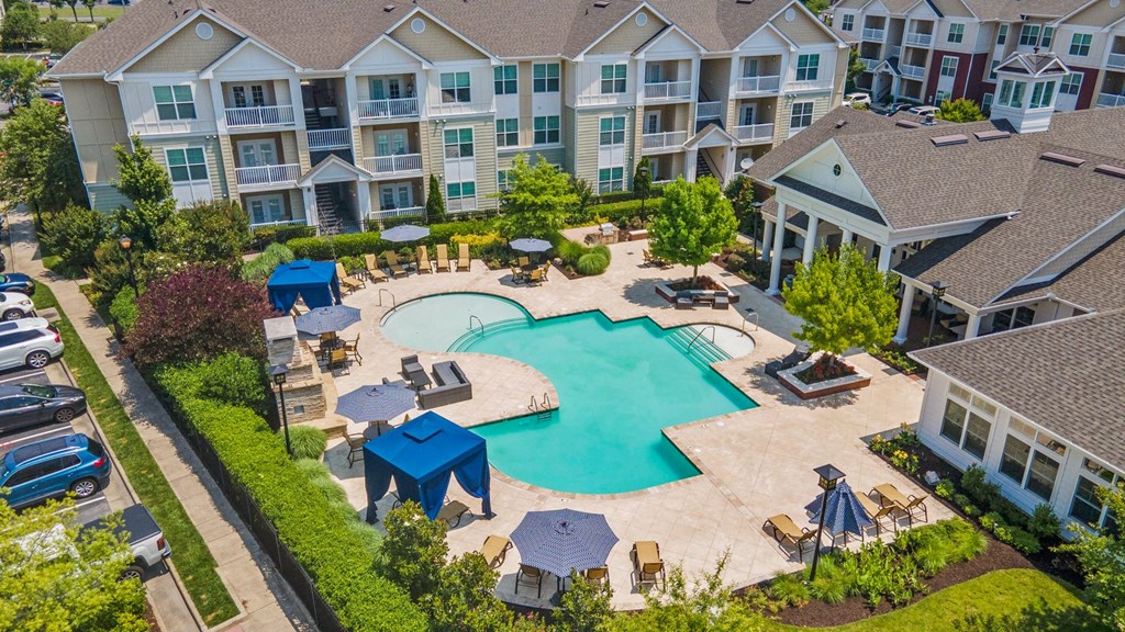 South Beach-Style Pool and Cabanas at Hampton Roads Crossing, Suffolk