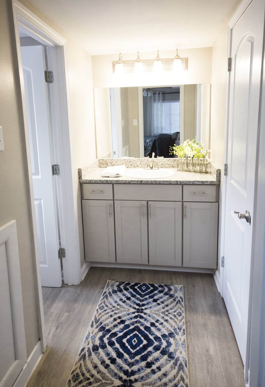 Bathroom With Vanity Lights at The Union at Cooper Hill, Alabama
