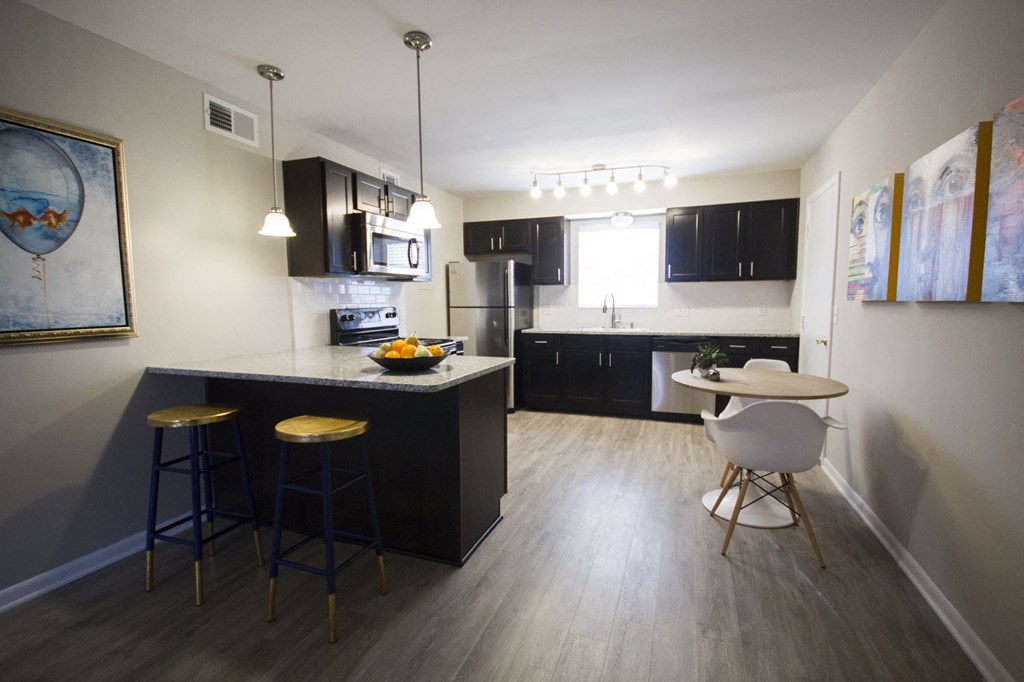 Gourmet Kitchen With Island at The Union at Cooper Hill, Birmingham, AL