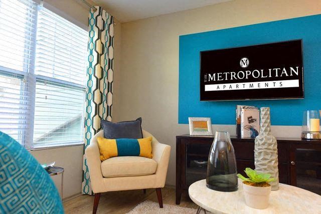 Modern Living Room at The Metropolitan, Lexington, KY, 40517